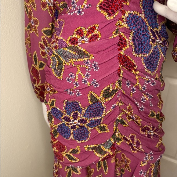 FARM RIO FLORAL SPARKLE MINI DRESS IN SIZE M - Picture 6 of 14